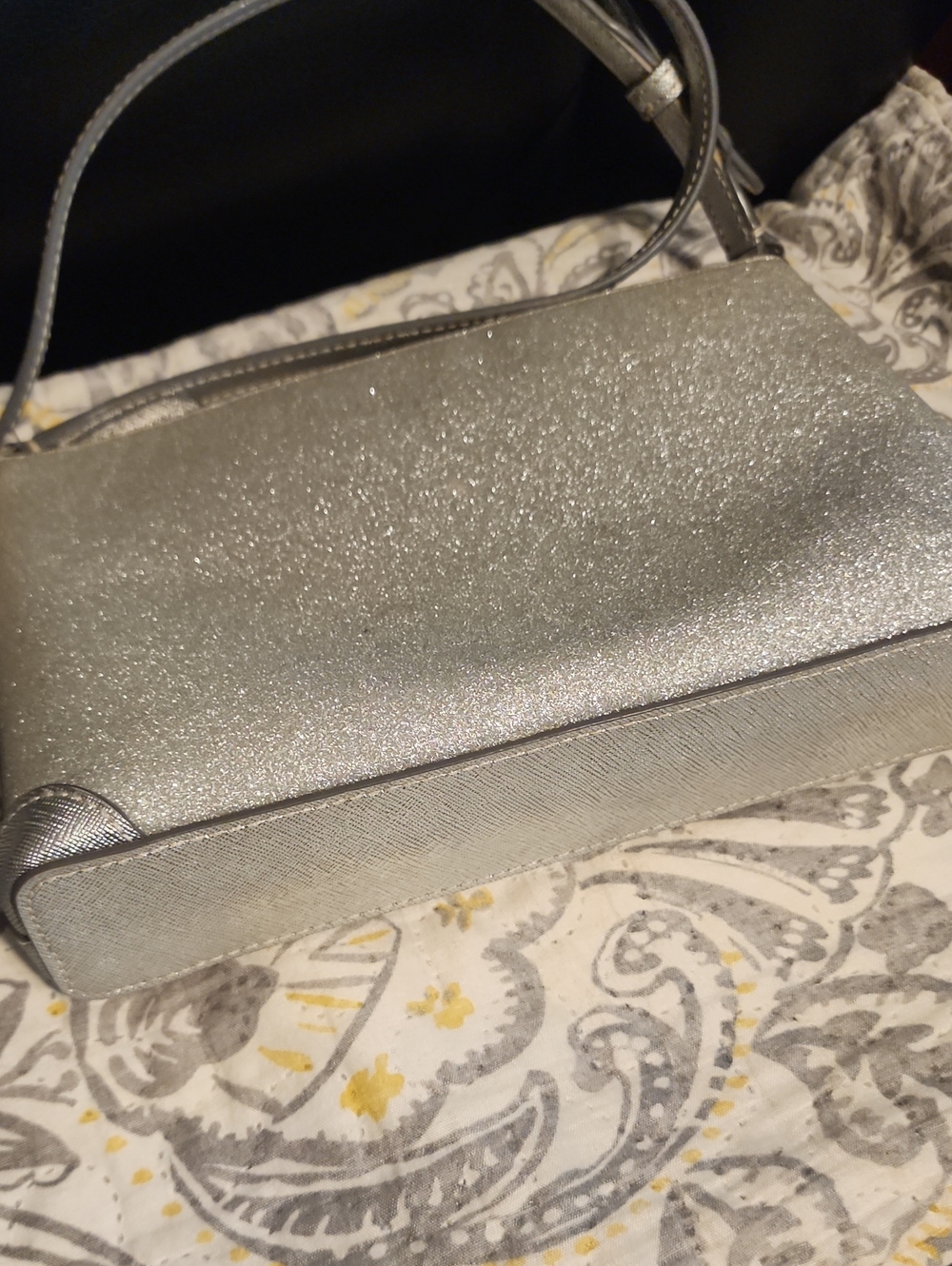 kate spade New York Silver Glitter Crossbody Bag - Picture 3 of 4